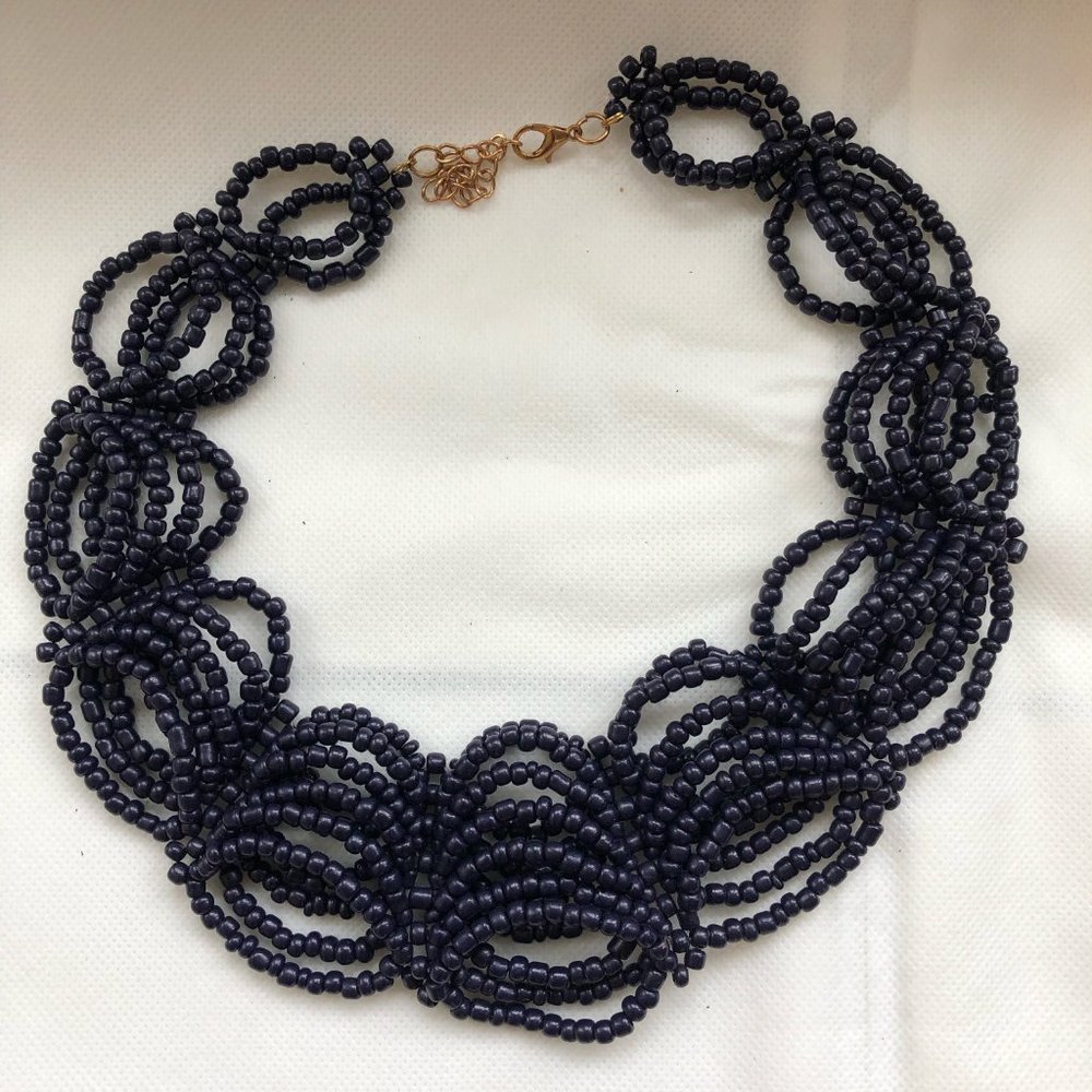 Pretty blue beaded necklace!
